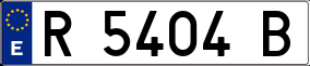 Trailer License Plate